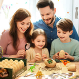 Uregoio 24 Dinosaur Eggs Dig Kit Toys for Kids, Surprise Dinosaur Eggs Excavation Kit with Magnifier, Science STEM Christmas Birthday Easter Gifts for Boys Girls Age 3 4 5 6 7 8 9 10 + Years Old Uregoio