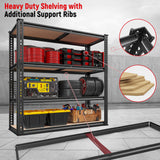 REIBII 40" W Garage Shelving Storage Shelves Heavy Duty Shelving 2000LBS Adjustable Metal Shelves for Garage Shelves 4 Tier Storage Rack Closet Shelving Pantry Shelves Utility Shelf,40" W*20''D*60''H REIBII