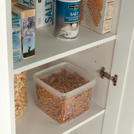 Sauder HomePlus Narrow Pantry Storage Cabinet Slim Single Door with Adjustable Shelves, Kitchen Laundry Bathroom Storage Cabinet, in Soft White Sauder
