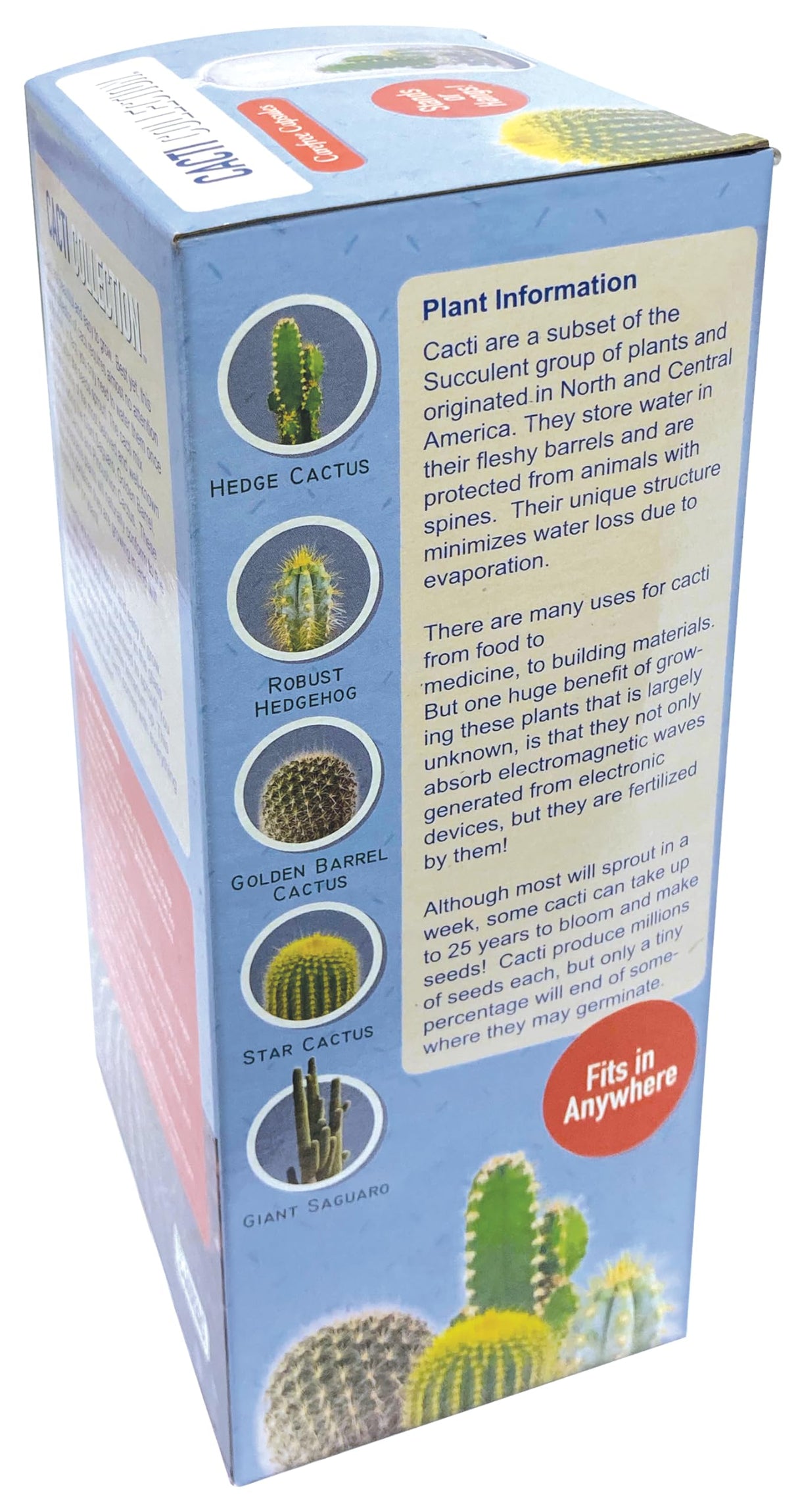 Cactus Terrarium Grow Kit by Unique Gardener - DIY Indoor Hanging or Standing Garden Starter Set with Complete Supplies, Easy to Grow Terrariums for Home Decor! Unique Gardener