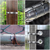 Sinlon Stainless Steel Cable Tie Gun, Special Tool For Fastening And Cutting Metal Cable Ties, With 150pcs 11.8in Uv Resistant Stainless Steel Cable Ties For Fence Exhaust Pipe Outdoor. Sinlon