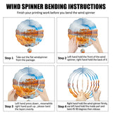 Mmucco 10 Pack Sublimation Wind Spinner Blanks 10 Inch,3D Aluminum Wind Spinners Sublimation Blank DIY Crafts Ornaments for Indoor Outdoor Garden Yard Mmucco