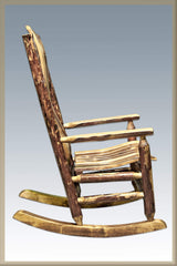 Montana Woodworks Glacier Country Collection Log Rocker Montana Woodworks