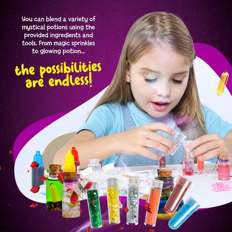 Dan&Darci Fairy Magic Potion Kit for Kids - Gifts for Girls - 6 7 8 9 10 Year Old Girl Gift - Christmas Ideas - Toys 8-10 7-8 - Arts and Crafts for Kid Ages 6-8 Years - Magical Workshop Craft Kits Dan&Darci