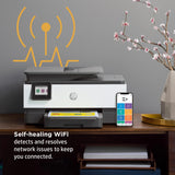 HP OfficeJet Pro 8025e All-in-One Inkjet Wireless Printer Copier Scanner Fax 35 Page ADF Two-Sided 2.7-inch Touchscreen PC Phone Tablet Printers for Home Use Office, Multifunction 1K7K3A (Renewed) HP