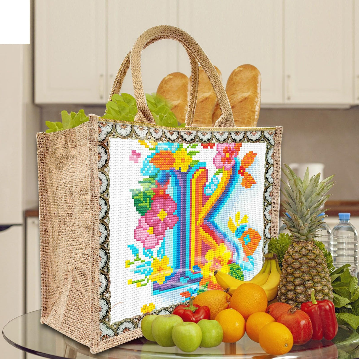 ARTopet DIY Diamond Art Painting Bags Letters Creative Handbag Shopping Tote Bags Canvas Pattern Reusable Grocery Bag-K01 ARTopet