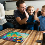 Chuckle & Roar - 4 Pack Tray Puzzles - Farm, Dinosaurs, Jungle, and Zoo - Larger Pieces Designed for Preschool Hands - 12 & 24 PC Tray Puzzles Chuckle & Roar