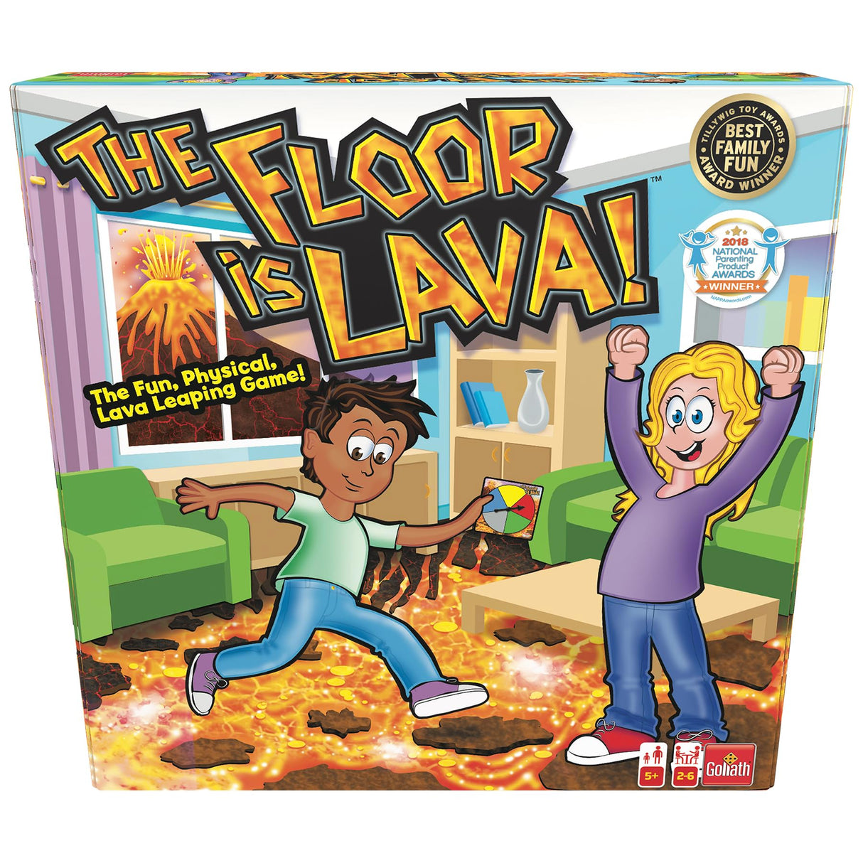 The Original The Floor is Lava! Game by Endless Games - Interactive Game For Kids And Adults - Promotes Physical Activity - Indoor And Outdoor Safe Endless Games