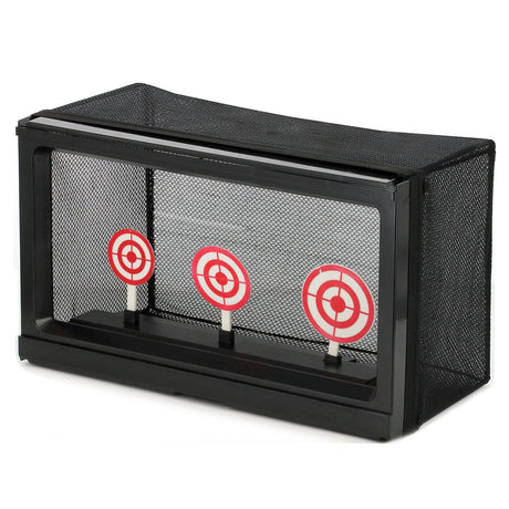 BBTac Airsoft Target with Auto-Reset, Stand, Trap Net Catcher, for Airsoft Gun Shooting BB Pellets Indoor Outdoor BBTac