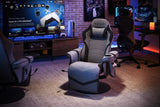 RESPAWN 900 Console Gaming Recliner with Footrest and Lumbar Support - Comfortable Ergonomic Gaming Chair with Headrest, No Wheels, Reclining, Heavy Duty, Racing Style Video Game Chairs - Gray Fabric RESPAWN