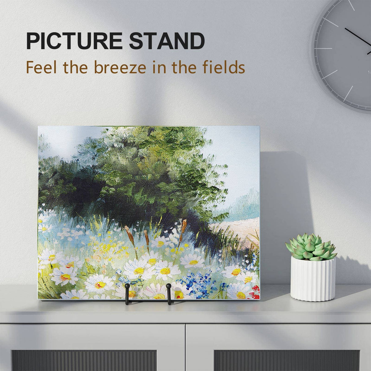 3 Pack 6 Inch Plate Stands for Display Picture - Vinyl Table Top Display, Decorative Metal Frame Holders for Book , Photo and Platter, Tabletop Art, Black 3 Packs HONGYUTAI