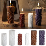 2 Pcs Silicone Wave Spiral Candle Mold - Silicone Resin Casting Molds for Candle & Resin & Soap Craft Supplies EVERELAM