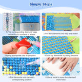 EOBROMD Diamond Art Painting Kits for Adults Giraffe Animal, 5D Full Drill Diamond Dots, DIY Diamond Art Painting Kits for Adults Beginners, Diamond Gem Art and Crafts for Home Wall Decor 12x16inch EOBROMD