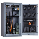 Kodiak Home Gun Safe for Rifles & Pistols | KGX5933G by Rhino Metals with New SafeX Security System | 41 Long Guns & 6 Handguns | 60 Minute Fire Protection | Gloss Gray Finish | 536lbs Kodiak