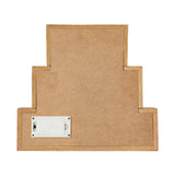 Glitzhome Wooden Block Sign, Christmas Table Decorative Signage, Believe Let It Snow Season's Greetings, 11.81 x 1.57 x 10.59 inches, MDF, Farmhouse Wood Block Decor Glitzhome