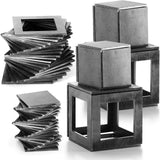 Blulu 48 Pieces Welding Practice Kit Welding Coupons 11 Gauge 3&2 Inch Square Steel Welding Plate for Novice at Welding Welding Practice Kit for Mig, Tig Stick, Arc, Gas and Brazing Blulu