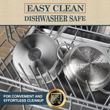 MICHELANGELO 3 Quart Saucepan with Lid & Steamer, Stainless Steel Sauce Pan with Triply Bottom, 3 QT Sauce Pot, Nonstick Saucepan Induction Compatible MICHELANGELO