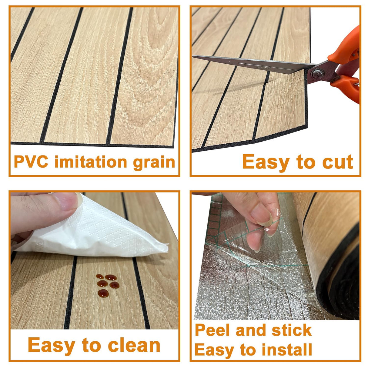 Yutianli PVC Slat Wall Panel Peel and Stick 118"x 15.7" Faux Wood Slat Panel Artificial Oak Wood Grain Self-Adhesive Soundproof 3D Wall Panel for Walls and Ceilings Yutianli