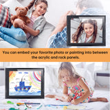 FTUREERA Hidden Gun Safes for Pistols, Concealment Shelf for Pistol Wall Storage, Wooden Gun Rack Furniture Cabinet Shelf, Secret Decor Handgun Box for Home Indoor Picture Frame FTUREERA