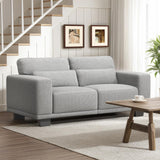 Marsail 65" Loveseat Sofa, Love Seat for Living Room, Comfy Couch with Deep Seats and Wide Armrests, Sofa Couch with Supportive Cushion and Sturdy Frame, Easy to Clean with Removable Covers, Grey Marsail