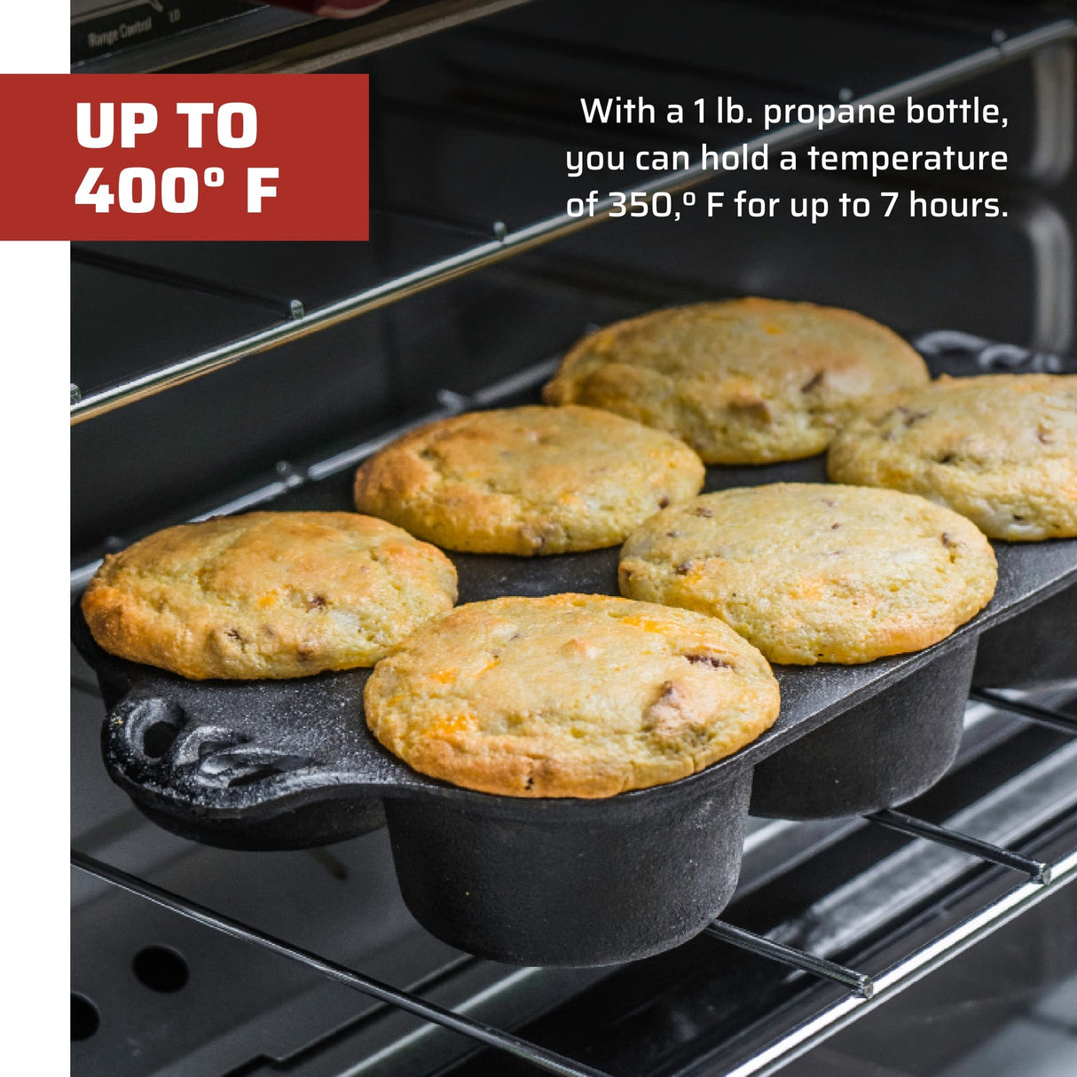 Camp Chef Outdoor Oven - Outdoor Oven for Camping Gear & Outdoor Cooking - Internal Dimensions 11" L x 16" W x 9" H Camp Chef