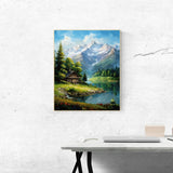 Mountain Paint By Numbers Kit For Adults Landscape Adult Paint By Number Kits Canvas Painting Kit For Beginner Adults' Paint-By-Number Kits Oil Painting Kits For Gift Home Wall Decor 16x20 Inch ldazao