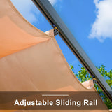 Domi 9’x13' Outdoor Retractable Pergola Against The Wall with Sun Shade Canopy, Pergolas and Gazebos Clearance, Patio Metal Canopy for Deck, Garden, Backyard domi outdoor living