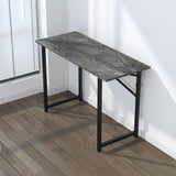 Lutown-Teen Folding Computer Desk 47 inch Writing Gaming Computer Camping Table, No Assembly Required Home Office Desk, Grey Lutown-Teen