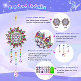 5Pcs Diamond art Kits for Kids/Adults, Crafts for Kids Ages 8-12, DIY Diamond Painting art Wind Chimes Crystal Window Suncatcher Craft, Birthday Gifts for 7 8 9 10 11 Year Old Girls, Home Garden Decor Mulyric
