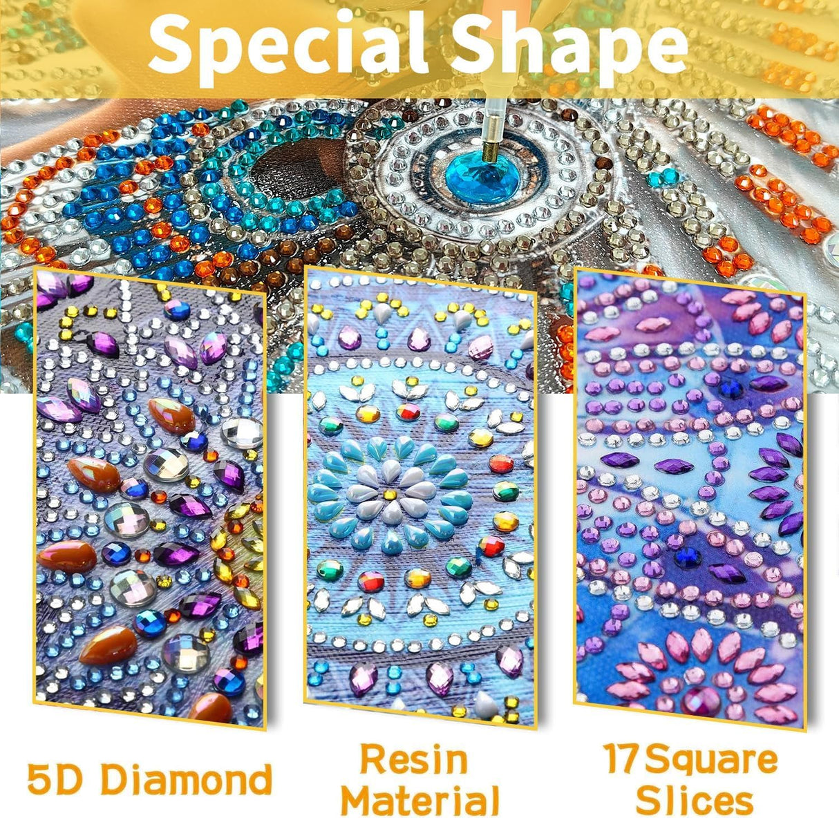 SKRYUIE DIY Diamond Art Kits for Adults Turtle Special Shape - 5D Diamond Painting Kits for AdultsAnimal - Crystal Embroidery Cross Stitch - Craft for Wall & Office Decor 12 x 12 Inch A4 SKRYUIE