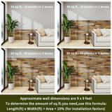 Luxdecor Real Reclaimed Wood Planks for Wall-10 Pieces Easy Nail-Up Shiplap Rustic Style 6" Wide Wood Shiplap Panels for Wall 19.44 Sq Ft (Natural Weathered Brown) Luxdecor