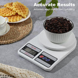 Digital Kitchen Scale 22lb/10kg Capacity, Stainless Steel Food Scale with oz/g Units | Replaceable Battery Power | Ideal for Meal Prep, Cooking, Baking Partyreal