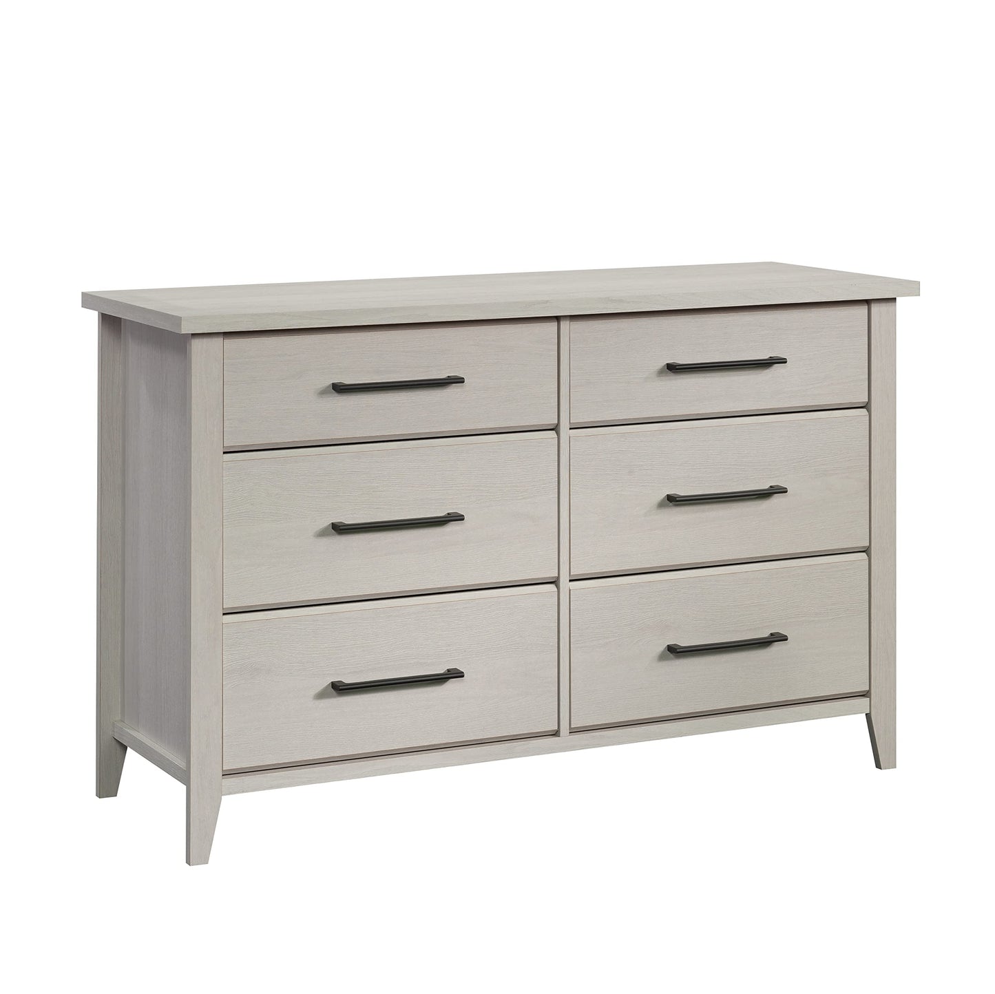 Sauder Summit Station Dresser, L: 50.91" x W: 18.15" x H: 31.85", Glacier Oak finish - WoodArtSupply