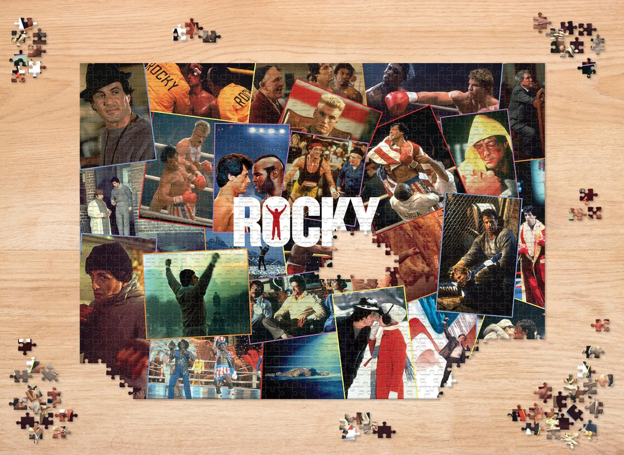 Rocky Movie Collage 1000-Piece Jigsaw Puzzle | Fun Brain Teaser, Toys & Games | 28 x 20 Inches Toynk