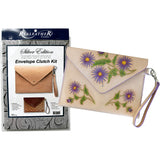 Realeather DIY Envelope Clutch Purse Kit, Natural Realeather