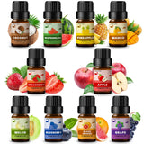 Fruity Fragrance Oil for Candle & Soap Making, INWICOPH Premium Essential Oils 5ml x 10 - Blueberry, Strawberry, Mango, Blood Orange, Essential Oil Diffusers for Home INWICOPH