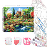 BYGFHLYW Easy Paint by Numbers Kit for Adults Beginner, Landscape Adult Paint by Number Kits on Canvas, DIY Painting with Numbers for Adults, Acrylic Oil by Number Kits for Home Wall Decor 16x20 in BYGFHLYW