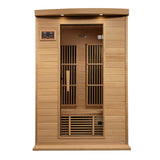 DYNAMIC SAUNAS Maxxus MX-K206-01 Elite 2-Person Near Zero EMF (Under 2 MG) FAR Infrared Sauna, (Canadian Hemlock) Curb Side Delivery DYNAMIC SAUNAS