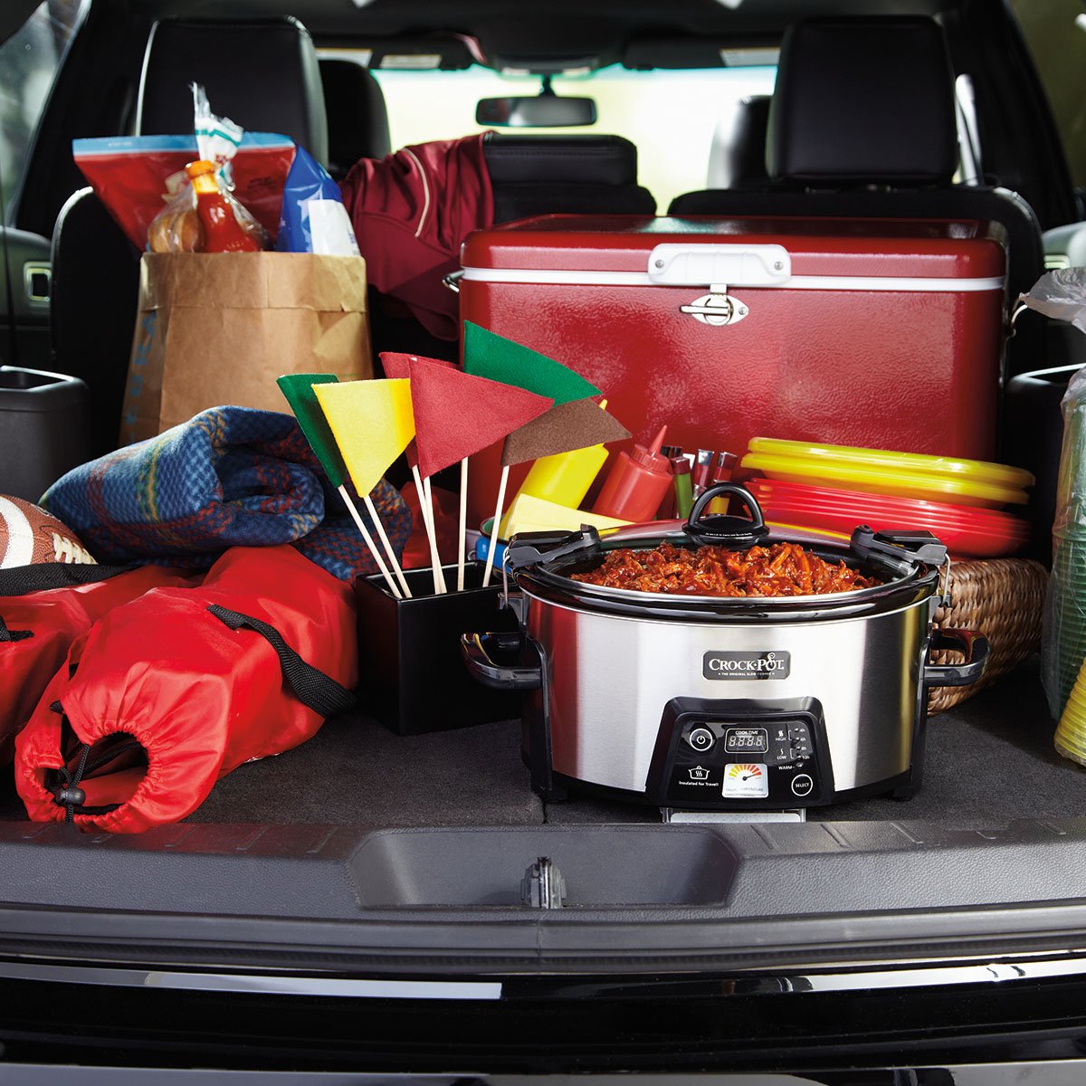 Crock-Pot 6 Quart Cook & Carry Programmable Slow Cooker with Digital Timer, Stainless Steel (CPSCVC60LL-S), pack of 1 Crock-Pot