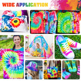 Tie Dye Kit - 40 Colors Fabric Tie Dye Kits for DIY Textile Paint Art - All-in-1 Tie-Dye Color Powder Set for Shirt, Hoodie, Fabric Clothes Painting, Party Supplies, Adults and Kids Handmade Crafts DecorRom