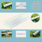 EROMMY 20x50ft Party Tent, Outdoor Wedding Tent, Heavy Duty Large Canopy Carport with Removable Sidewalls, 2 Roll-up Doors, 5 Storage Bags, Gazebo Shelter Tent for Party Event Commercials, White EROMMY