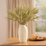 Ceramic Flower Vase, 12.5" Large Rustic Farmhouse Vases Home Decor Tall Pottery Decorative Pampas Vase for Table Living Room Entryway Mantel Bookshelf Bedroom Bathroom Kitchen-White ooit