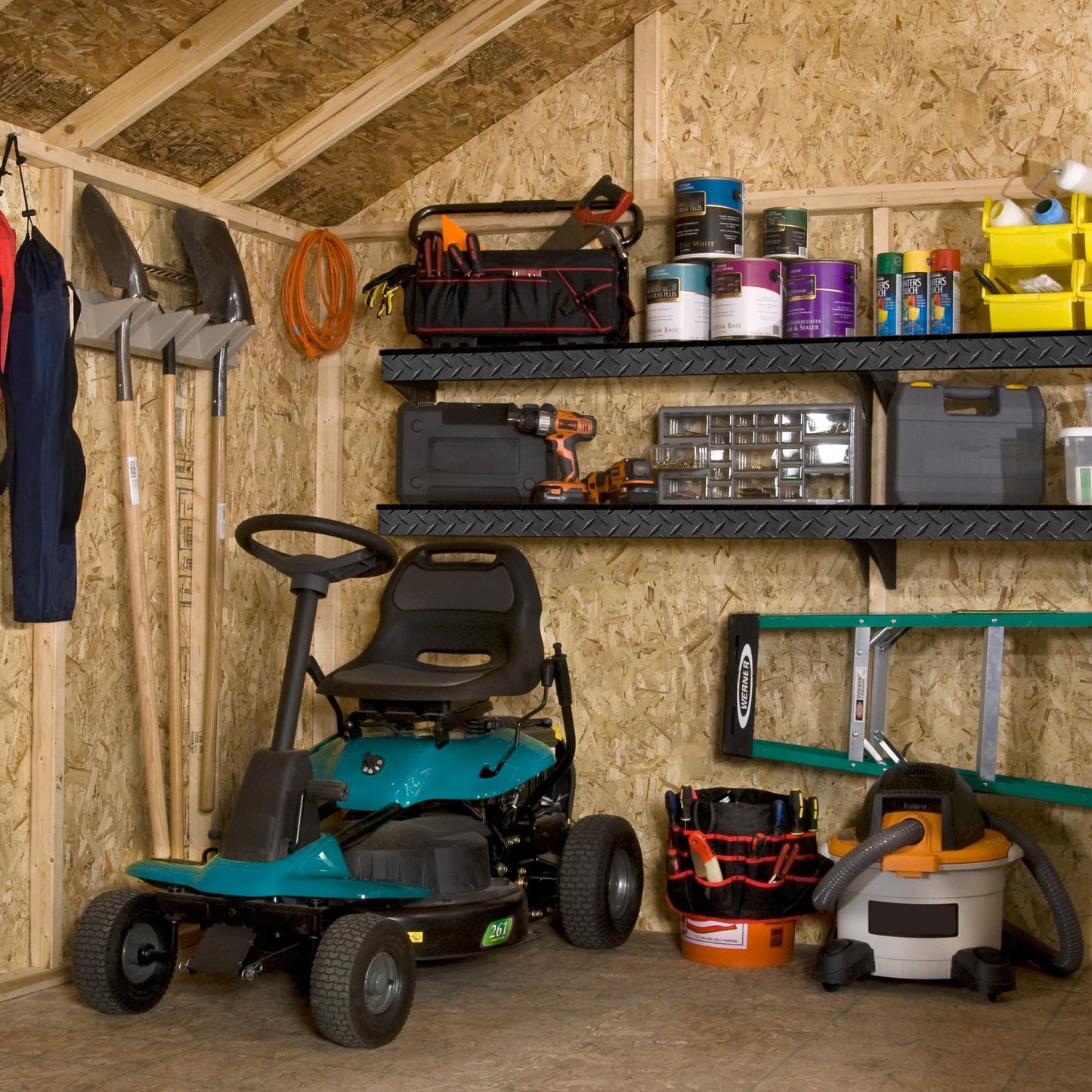 Handy Home Products Charleston Value Gable 10x10 Do-It-Yourself Wooden Storage Shed with Floor - WoodArtSupply