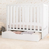Carter's by DaVinci Colby 4-in-1 Convertible Mini Crib with Trundle Drawer in White, Greenguard Gold Certified, Undercrib Storage DaVinci