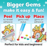 Creativity for Kids Big Gem Diamond Painting Kit: Holiday Stickers and Suncatchers - Diamond Painting Kits and Christmas Gifts, Christmas Crafts for Girls and Boys, Kids Gifts for Ages 6-8+ Creativity for Kids