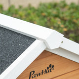 PawHut 76" Wooden Chicken Coop with Safe and Healthy Non-Polluting Materials, Outdoor Hen House Poultry Cage with Weatherproof Materials PawHut