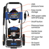 Westinghouse WPX3000e Electric Pressure Washer, 3000 Max PSI and 1.76 Max GPM, Induction Motor, Onboard Soap Tank, Spray Gun and Wand, 5 Nozzle Set, for Cars/Fences/Driveways/Homes/Patios/Furniture Westinghouse