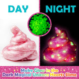 Original Stationery Unicorn Slime Kit for Girls 7 & Up – Create Amazing Glow in The Dark Slime for Kids, Kit Girl Unicorn Stationery Toy Glow Dark. Original Stationery