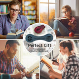 CDBUY Personalized Leather Magnetic Bookmarks - Custom Magnetic Leather Bookmark with Engraved Logo Text, Vintage Magnetic Bookmark Clips Customized Gifts for Women Kids Men Book Lovers Mother Father CDBUY