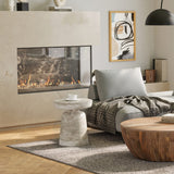 SIMPLIHOME Robbie SOLID MANGO WOOD 16 Inch Wide Round Contemporary Rustic Accent Table in Distressed White Wash, Fully Assembled, For the Living Room and Bedroom SIMPLIHOME